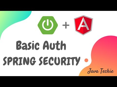 Angular + Spring Security | Basic Authentication Example | Login Form | Java Techie