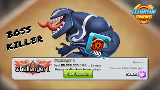 Buying Venom and Getting Challenger 2 Title | Clash of Zombies screenshot 5