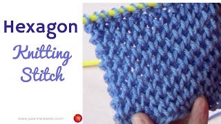knitting stitches stitch knit hexagon knitted geometric pattern thick