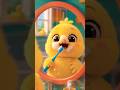 yellow chick gets ready for school #nurseryrhymes #cartoon #funny #learning #viral