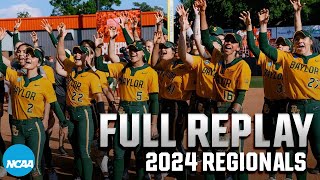 Baylor vs. Louisiana: 2024 NCAA softball regional final | FULL REPLAY screenshot 1