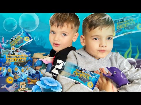 Новые Стретч-Игрушки Властелины Океана | Распаковка Dominators of the Oceans #sbabam