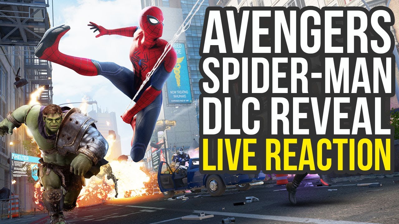 Marvel Avengers Spiderman DLC & New Raid Reveal LIVE REACTION (Spiderman Avengers Game)