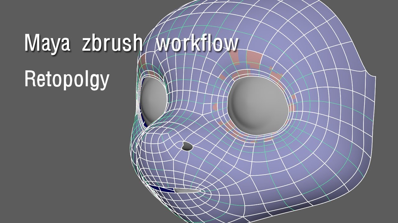 how to retopologize from zbrush to maya