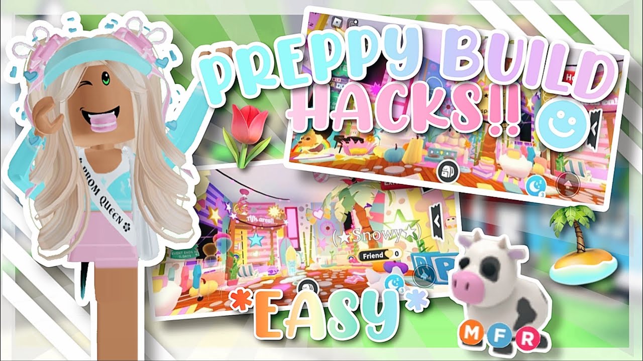 4 *PREPPY* BUILD HACKS 🐠 *EASY* #adoptmeroblox - YouTube