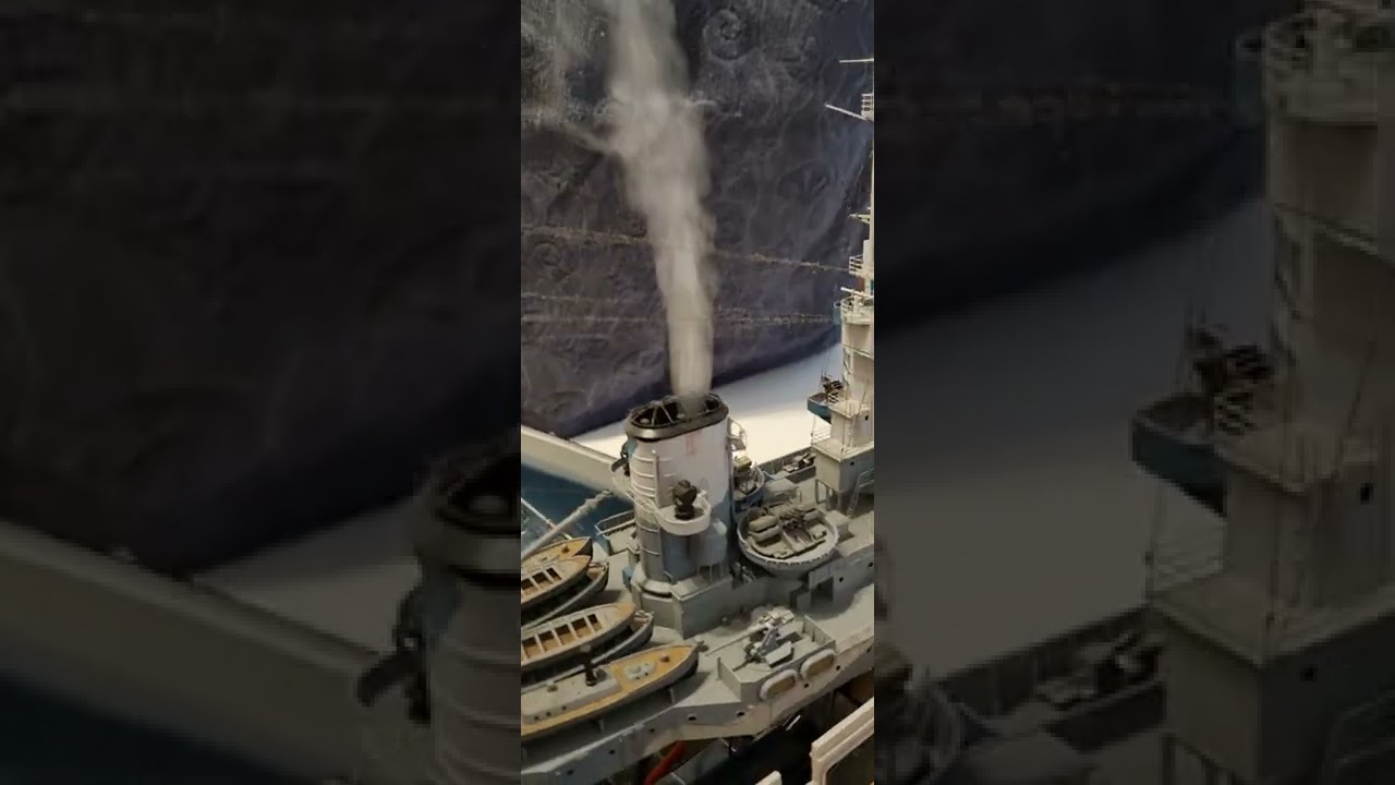 HMS Rodney 1:200 Raucherzeuger Test 05.08.2022