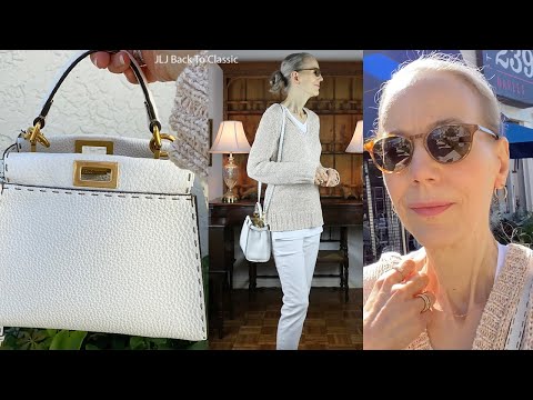 Vlog: Louis Vuitton Vernis Alma BB, Pink Cardigan, Ruffle Blouse