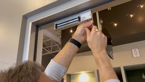 Tightening a loose maglock door magnet