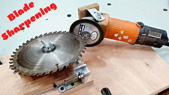 HOW TO SHARPEN CIRCULAR SAW BLADES, SIMPLE JIG. 