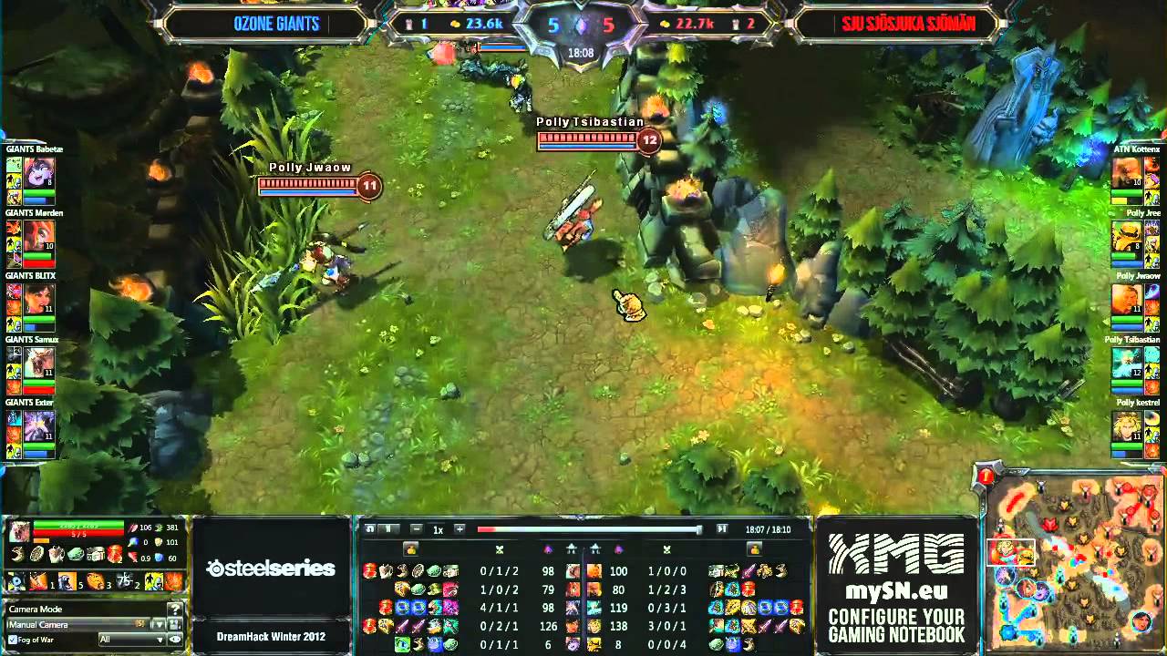 LoL Dreamhack Giants vs SSS (Game 1/1) 