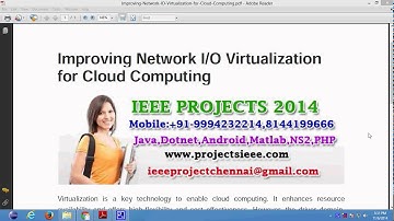 Improving Network IO Virtualization for Cloud Computing