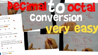 Famous Decimal to octal conversion| | very easy Wealth