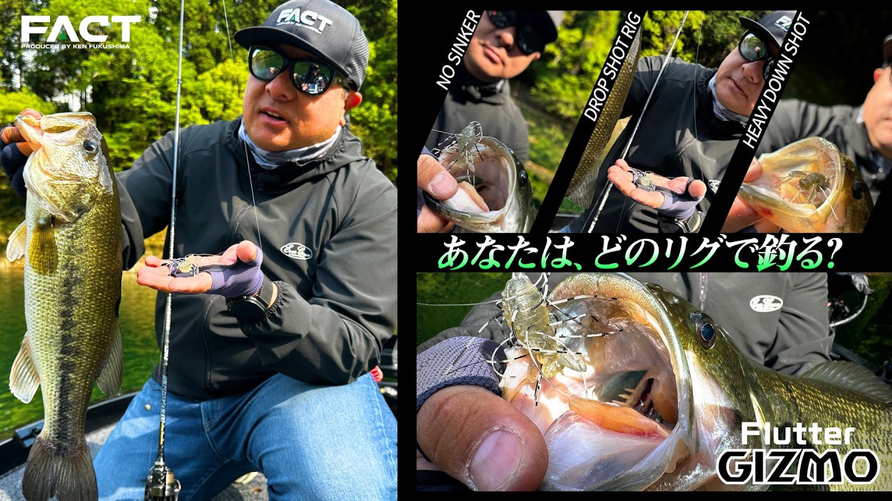 喰わせ系ワームを超越した「フラッターギズモ」3種のリグ別解説【実釣シーン】