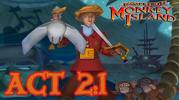 Escape from Monkey Island: Act 2 - Part 1: Enter the Manatee HD Walkthrough (1080p)