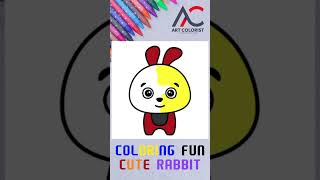 Cute little bunny #coloring #art #cute #funny #shorts
