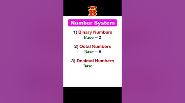 4 Types of Number System