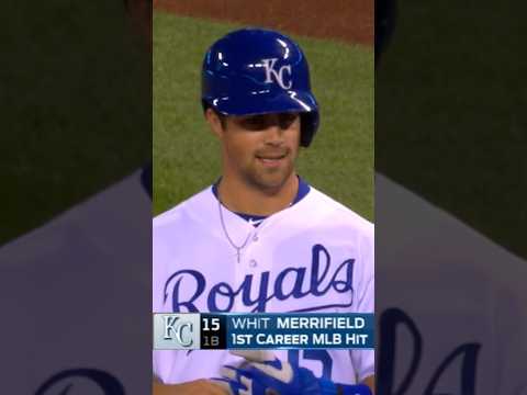 Whit Merrifield collects his 1st career hit with a debut single | May 18, 2016 | Royals vs. Red Sox