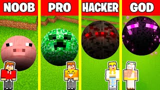 TUNNEL MOBÓW NOOB vs PRO vs HACKER vs GOD w Minecraft!