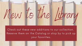 New Books March '22