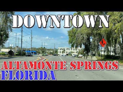 Altamonte Springs - Florida - 4K Downtown Drive