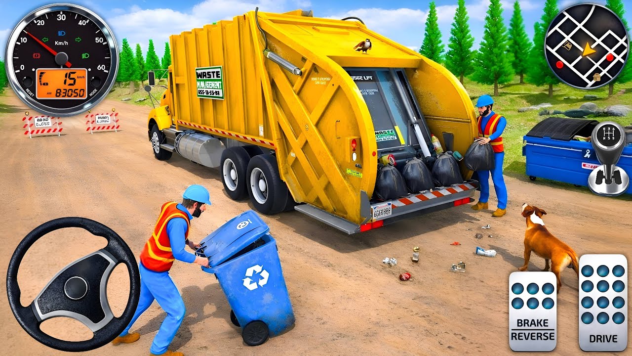 Real Garbage Truck Simulator 2026 - Extreme City Driving Challenge 😱🚧 (Android Gameplay)