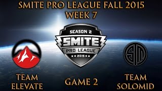 SPL Fall Week 7 - Team Elevate vs. Team Solomid (Game 2)