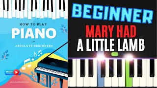 Mary Had a Little Lamb Piano Tutorial Easy Sheet Music I How to Play for Absolute Beginners SLOW