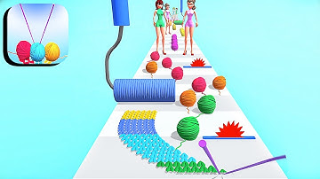 Knitting Stack ​- All Levels Gameplay Android,ios (Levels 1-7)