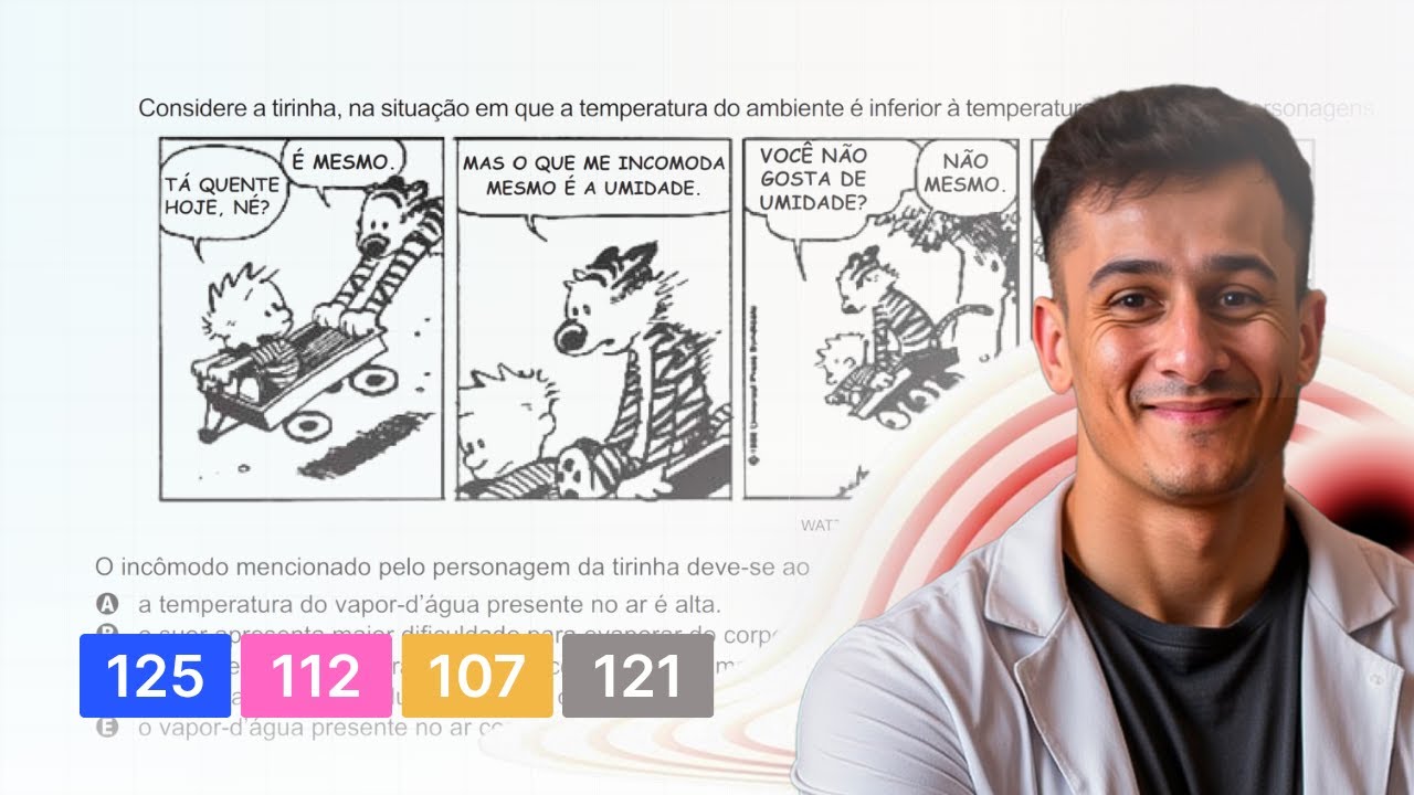ENEM 2021 — Considere a tirinha, na situação em que a temperatura do ...