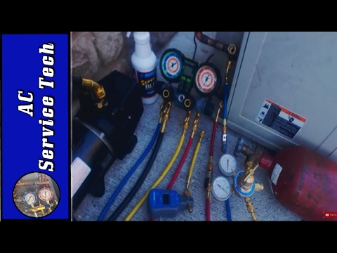 hvac-nitrogen-pressure-test-procedure-for-a/c-units,-the-oil-blowout,-vacuum-pump-setup!