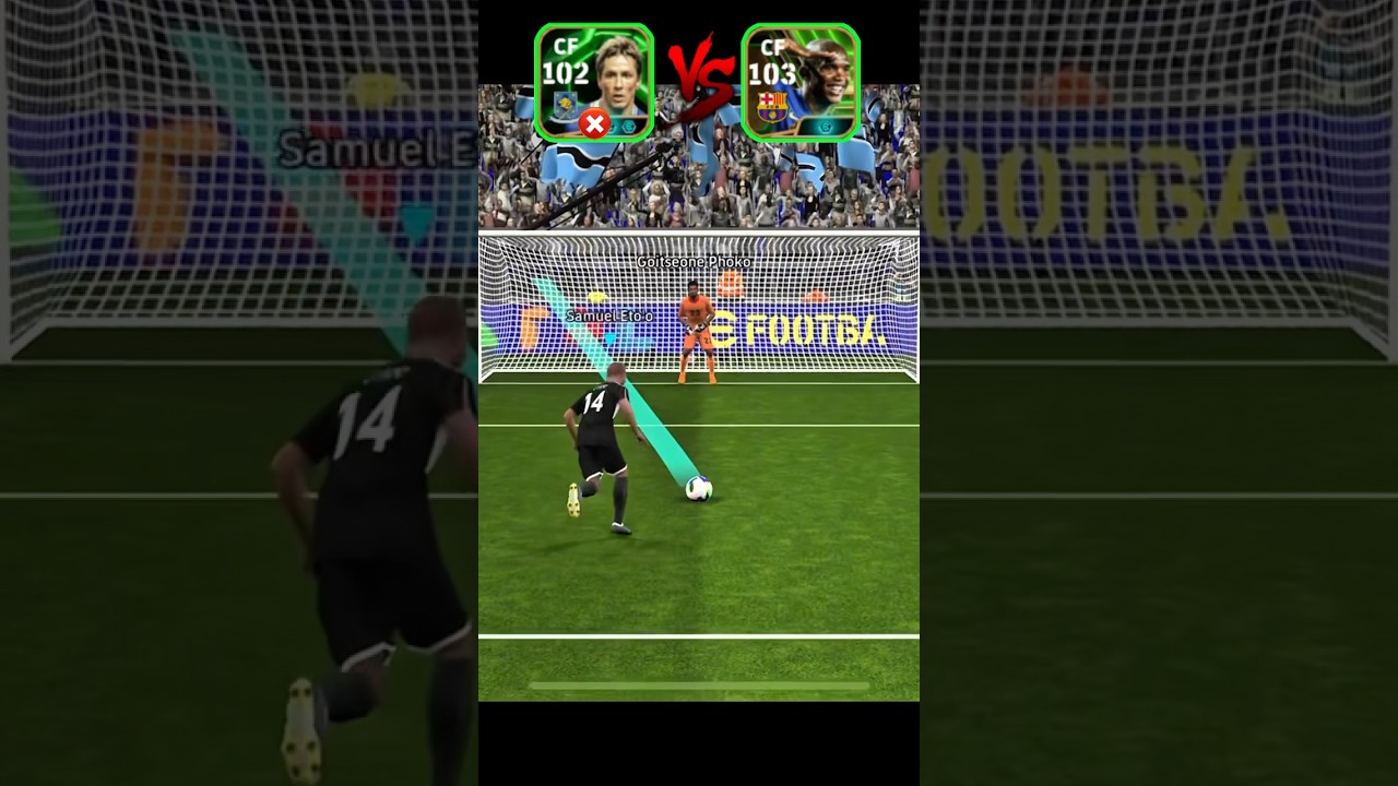 Fernandes Torres vs Eto’o fake penalty challenge 🥶☠️