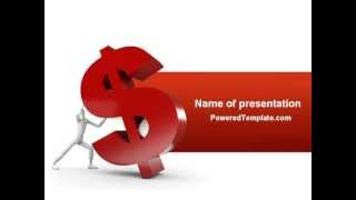 Dollar Rising PowerPoint Template by PoweredTemplate.com