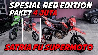 SATRIA FU MODIF SUPERMOTO|| CUSTOM AD GARAGE KEDIRI 🔥 HABIS BERAPA YA?