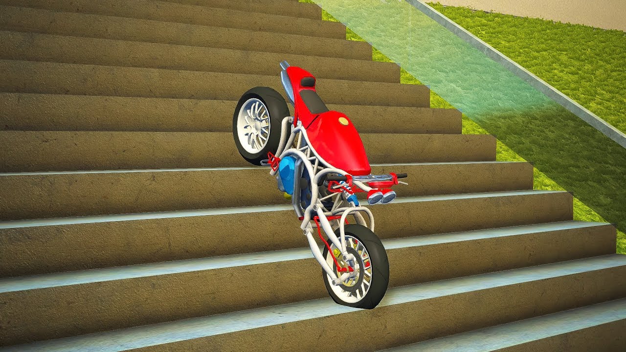 Stairs Jumps Down #16 - BeamNG.drive