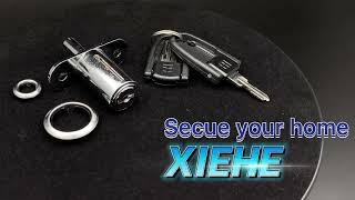 XIEHE Zinc Alloy Push Plunger Sliding Cabinet Door Lock