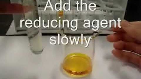 Test for Reducing Agent using acidified aquous potassium dichromate
