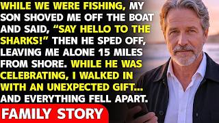 While Fishing, My Son Pushed Me Off the Boat, “Say Hello to the Sharks!”—While He Celebrated, I Was