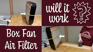 Will it Work??? | Box Fan Air Filter | Fine Dust Collection DIY | Woodworking by Woodsongs by Russell 860 views 5 months ago 5 minutes, 20 seconds