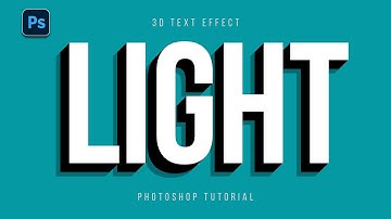 3D Text Effect in Adobe Photoshop | Text Effect | Photoshop Tutorial