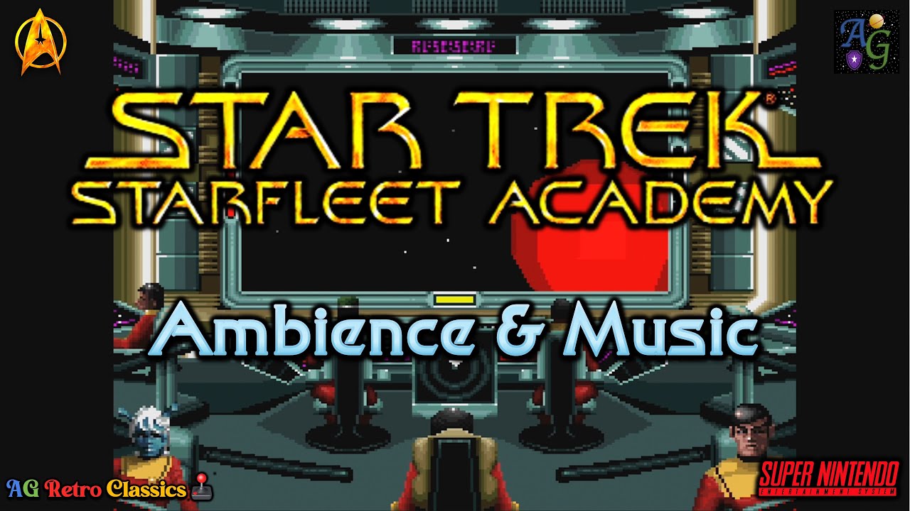 Starfleet Academy Retro Ambience & Music 🖖 1 HOUR 16-bit Gameplay & OST Compilation (SNES - 1994) 🕹🎶