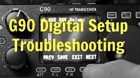 Xiegu G90 Digital Modes Setup Troubleshooting
