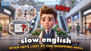 Ryan Gets Lost at the Shopping Mall | Easy English Listening Story (A1 Level)