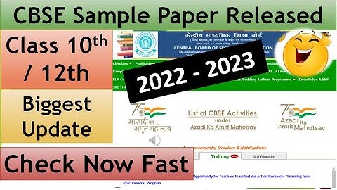 CBSE Sample Paper 2022-23,Class 10/12 CBSE Sample Paper 2023,Cbse Sample Paper, CBSE Board Exam 2023