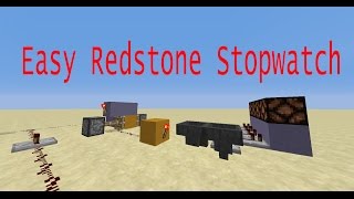 Easy Redstone Stopwatch Tutorial (with Display)