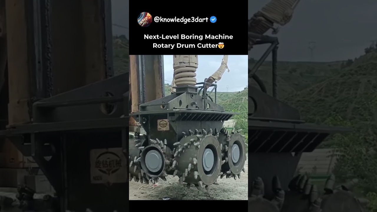 Next-Level Boring Machine Rotary Drum Cutter🤯