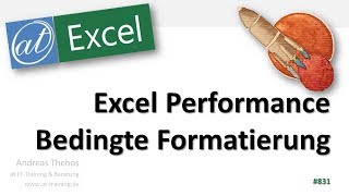 Bedingte Formatierung Verzögert Excel Performance