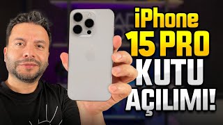 iPhone 15 Pro kutu açılımı!  Pro Max’e gerek var mı?