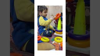 Advik playing with #stackingrings #learningcolor #funny #ytindia #ytviral #ytshorts #stackingringtoy