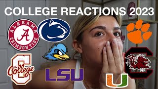 COLLEGE REACTIONS 2023- JOURNEY, STORY TIME, &amp; MORE!