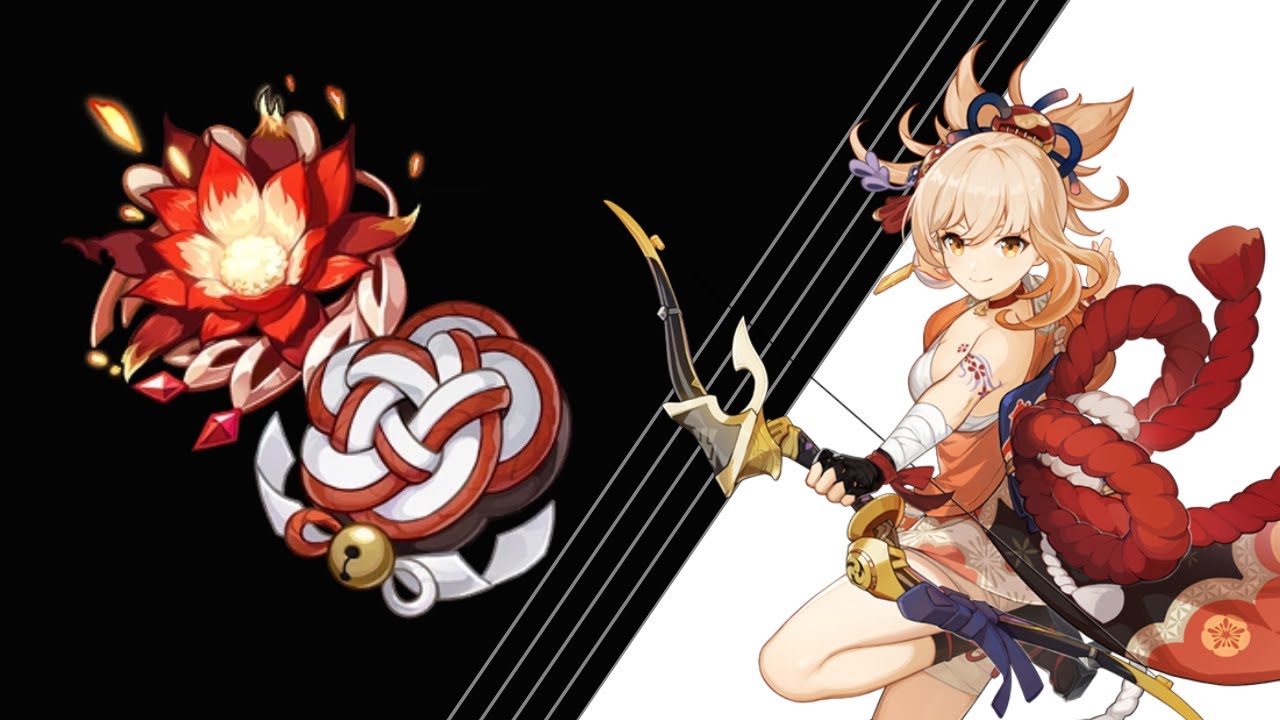 Yoimiya Shimenawa's Reminiscence vs Crimson Witch of Flames RAW Damage Test Comparison